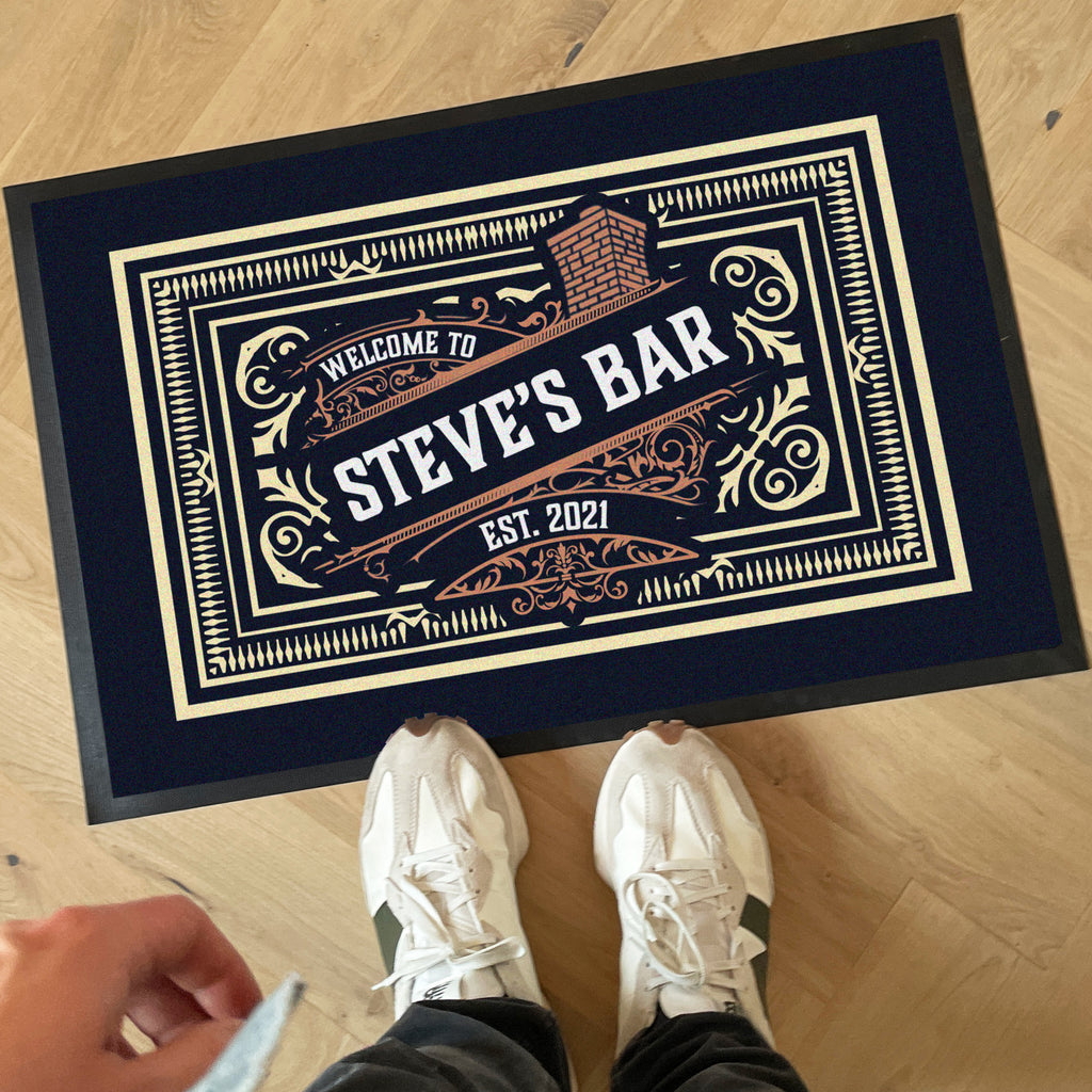 Personalised Dads Brewery Doormat For Home Bar