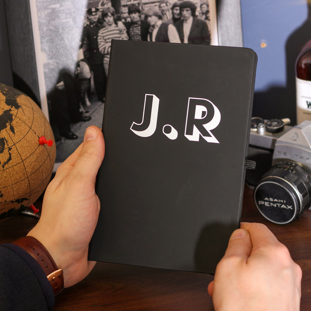 Personalised Initials Notebook Travel Present Gift