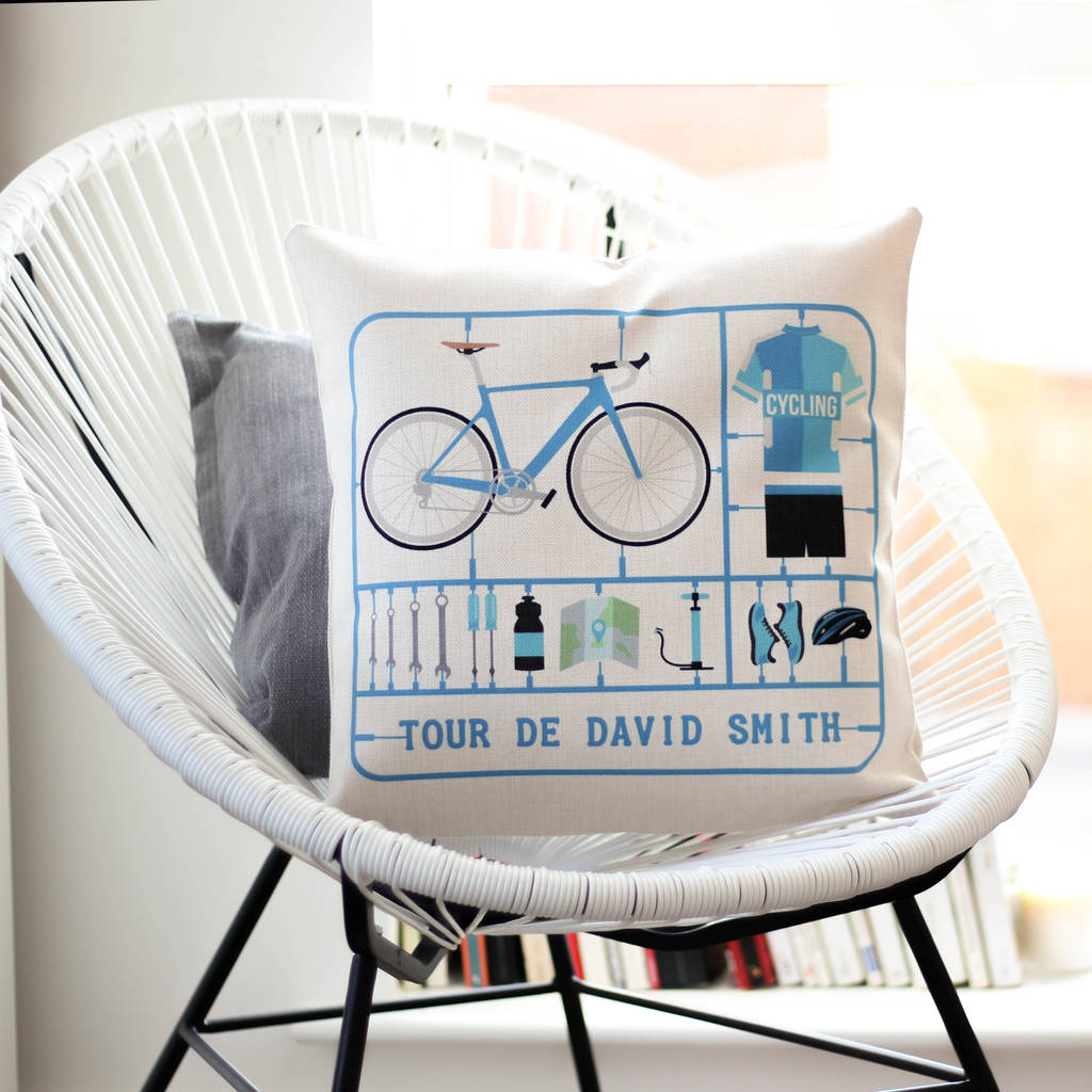 Personalised Airfix Bike Cushion