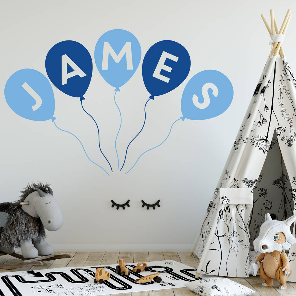 Personalised Balloon Wall Stickers