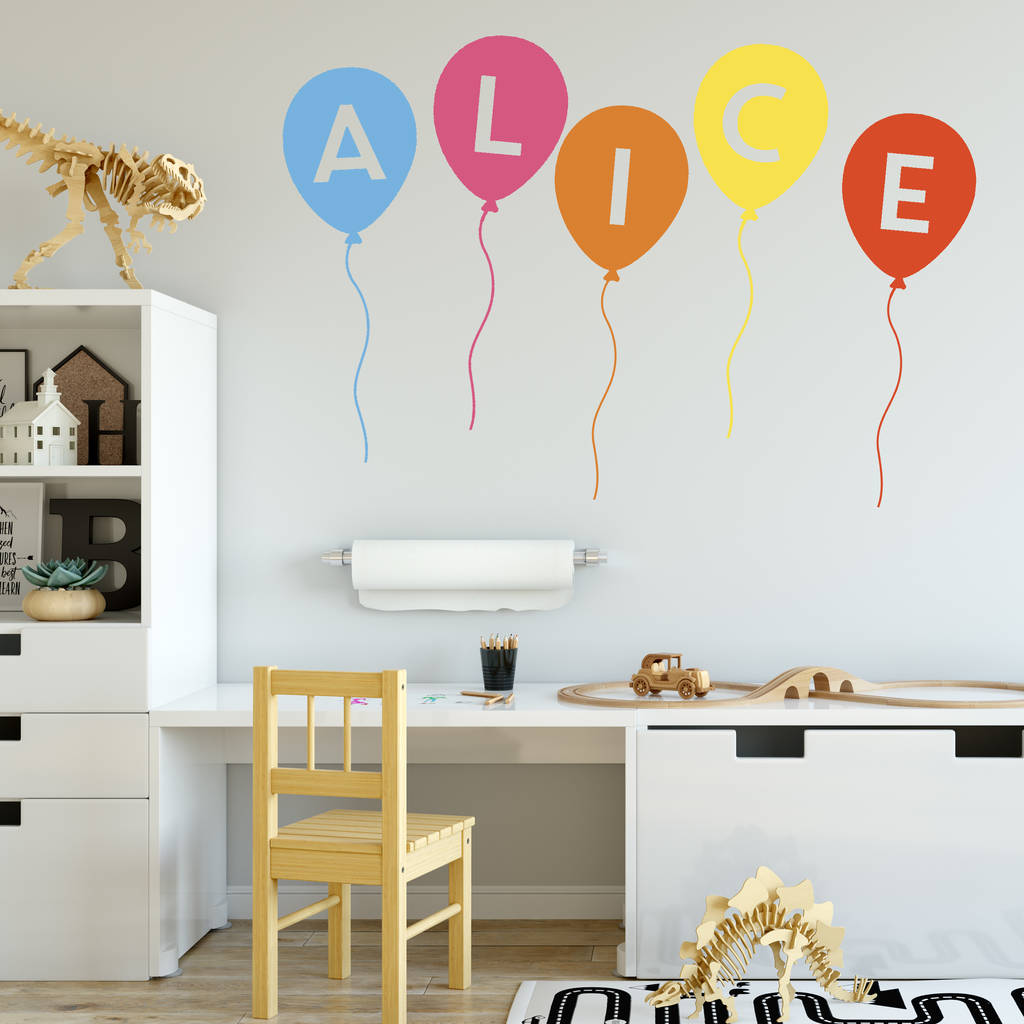 Personalised Balloon Wall Stickers