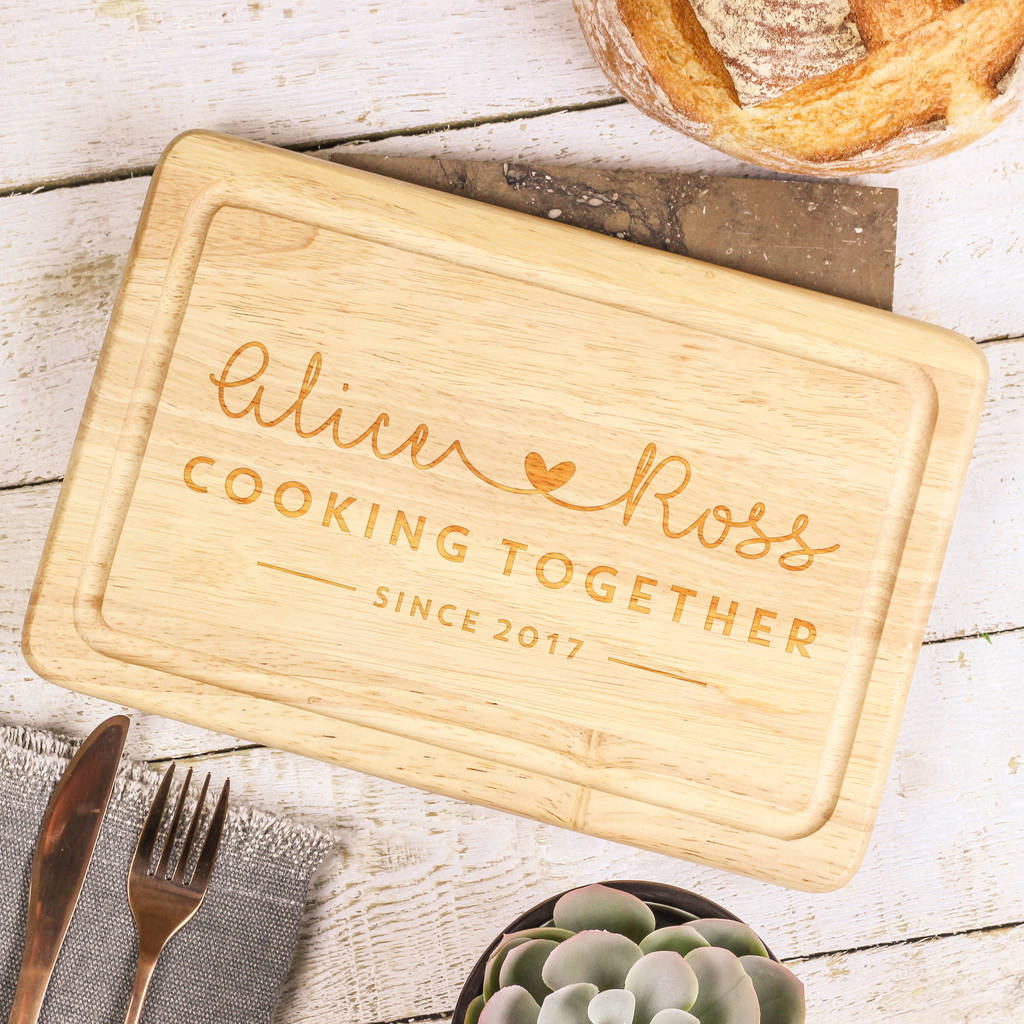 Personalised Cooking Together Chopping Board