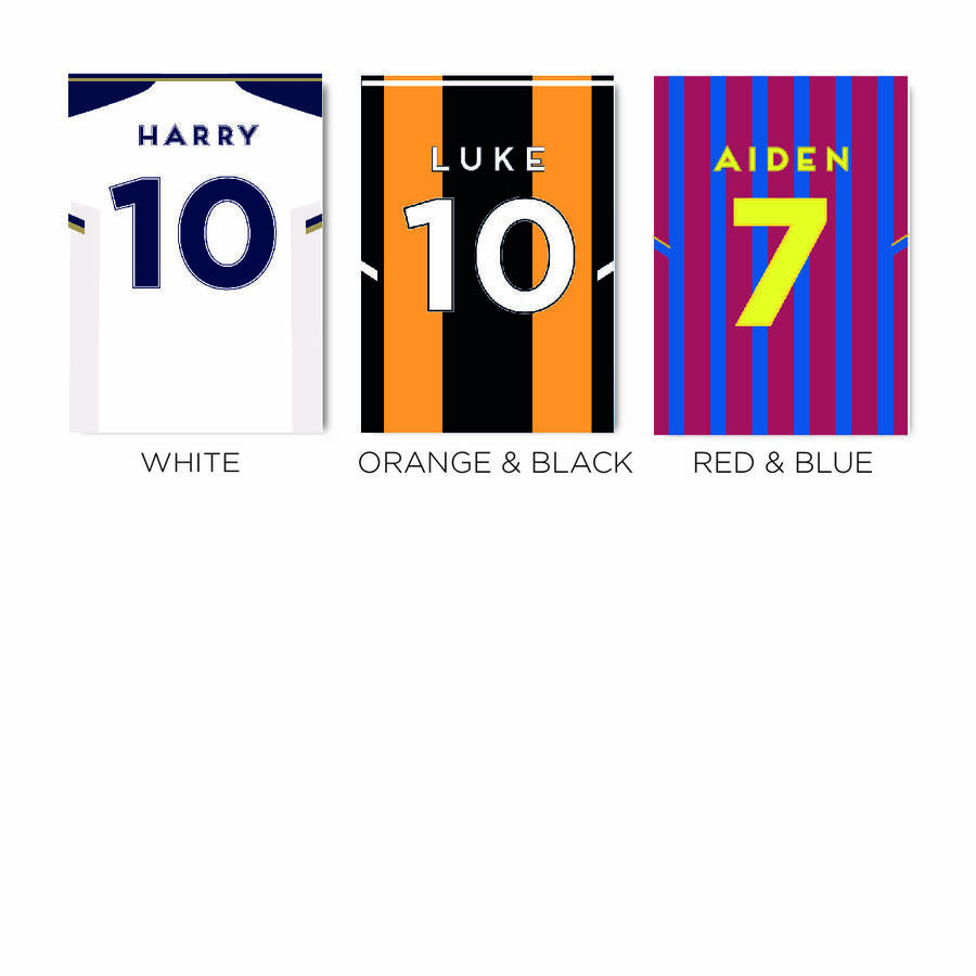 Personalised Football Shirt Print
