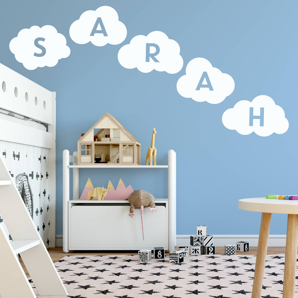 Personalised Cloud Wall Sticker