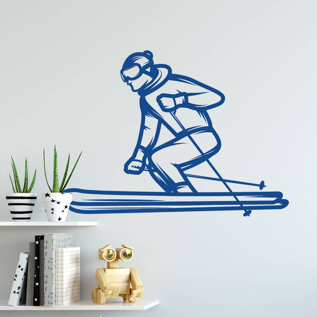 Skier Wall Sticker