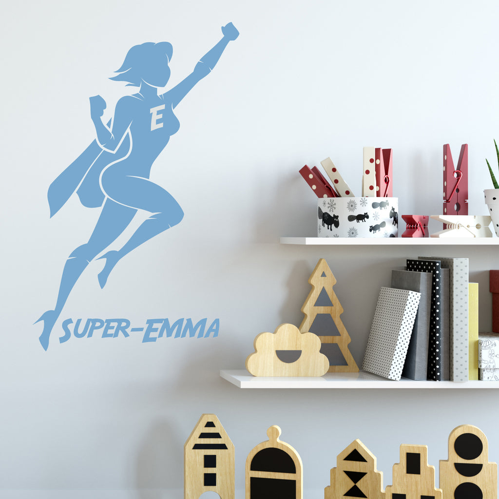 Super Hero Girls Room Wall Sticker